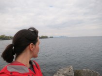 Looking at the skyline from Colonel Samuel Smith Park.